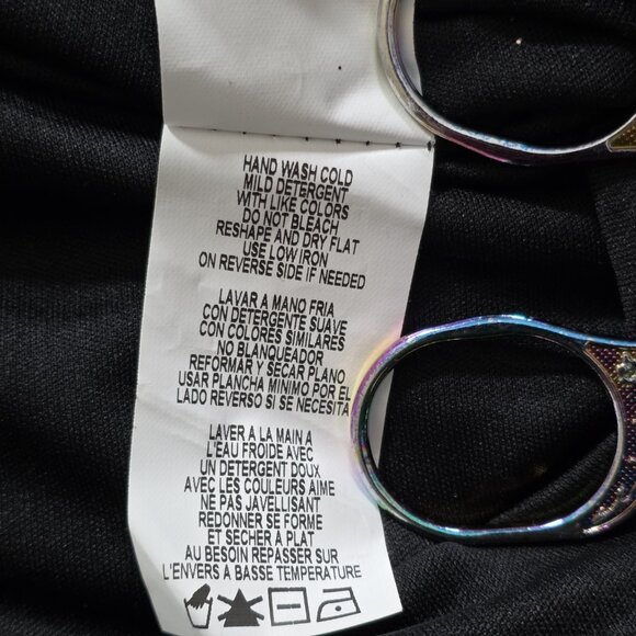 Jump Apparel Maxi Dress Womens 7/8 Black Pink Glitter Lined Cocktail Prom Whimsi - Picture 12 of 16